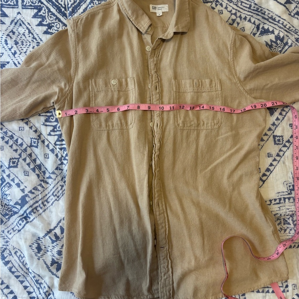 GAP Kids Button Down Tan Shirt
